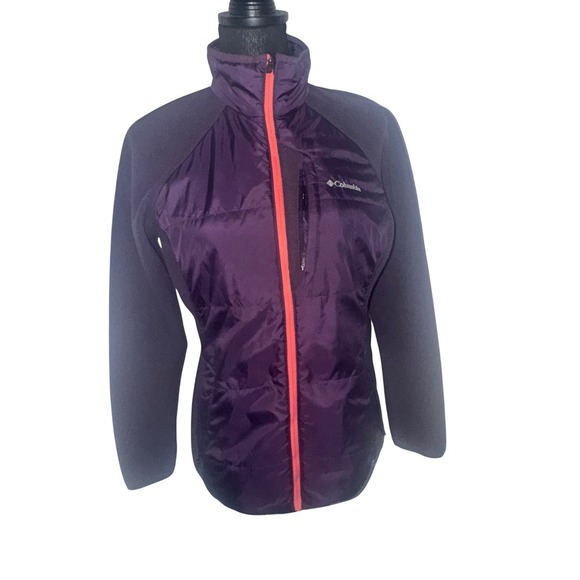 Columbia Jackets & Blazers - Columbia Omni-Heat Jacket Women's Medium‎ Purple Thermal Reflective Zip-Up